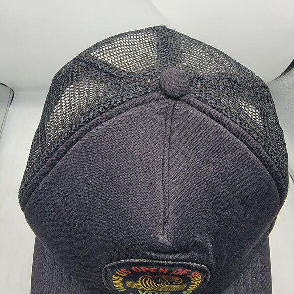 Vans 2017 US Open Of Surfing Huntington Beach Hat Black Snapback Mesh Trucker - Picture 6 of 9